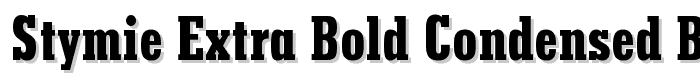 Stymie Extra Bold Condensed BT police